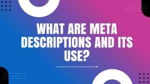 Read more about the article What are Meta Descriptions and its Use?￼